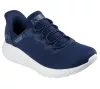 Skechers Slip-ins Work Squad Chaos SR női védelem nélküli munkacipő, tengerészkék
