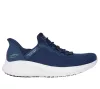 Skechers Slip-ins Work Squad Chaos SR női védelem nélküli munkacipő, tengerészkék