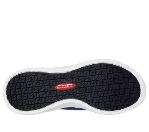 Skechers Slip-ins Work Squad Chaos SR női védelem nélküli munkacipő, tengerészkék