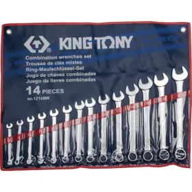   KingTony 14 részes csillag-villáskulcs készlet 10-32mm (8 / 9 / 10 / 11 / 12 / 13 / 14 / 16 / 17 / 19 / 24 / 27 / 30 / 32 mm) 1214MR