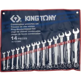   KingTony 14 részes csillag-villáskulcs készlet 8-24mm (8 / 9 / 10 / 11 / 12 / 13 / 14 / 15 / 16 / 17 / 19 / 21 / 22 / 24 mm) 1215MR