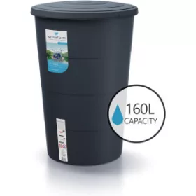 Esővízgyűjtő tartály csappal 160L SMOOTH antracit