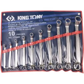   KingTony 10 részes csillagkulcs készlet 6-32mm (6x7 / 8x9 / 10x11 / 12x13 / 14x15 / 16x17 / 18x19 / 21x23 / 24x27 / 30x32 mm) 1710MR