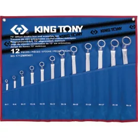   KingTony 12 részes csillagkulcs készlet 6-32mm (6x7 / 8x9 / 10x11 / 12x13 / 14x15 / 16x17 / 18x19 / 20x22 / 21x23 / 24x27 / 25x28 / 30x32 mm) 1712MRN01