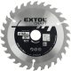 EXTOL CRAFT körfűrészlap, keményfémlapkás, 350×30mm(lyuk átm), T60; 3,5 mm lapkaszélesség, max. 4.300 ford/perc