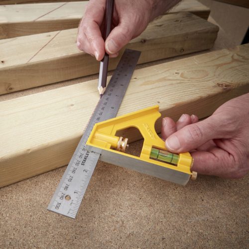 Stanley kombinált derékszög, fém 300mm