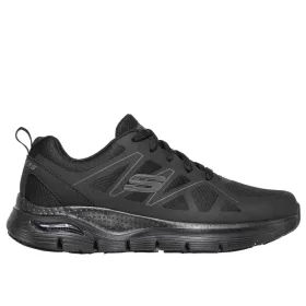   ARCH FIT SR - Skechers férfi védelem nélküli munkacipő OB A FO SRC ESD, fekete