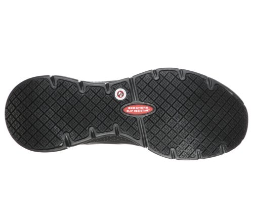 ARCH FIT SR - Skechers férfi védelem nélküli munkacipő OB A FO SRC ESD, fekete