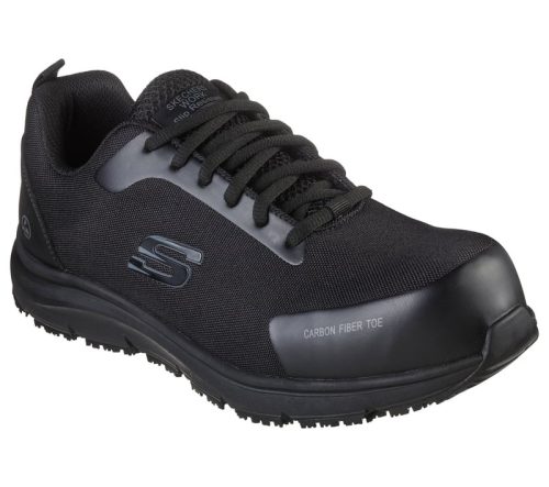 ULMUS - Skechers férfi munkavédelmi cipő  S3 SRC ESD, fekete