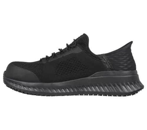 TILIDO - FLETCHIT Skechers munkavédelmi cipő S1 PL SR ESD, fekete
