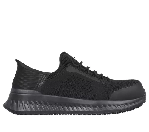 TILIDO - FLETCHIT Skechers munkavédelmi cipő S1 PL SR ESD, fekete