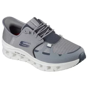   Skechers Work Glide Step Pro SR Safety Slip-Ins védelem nélküli férfi munkacipő, szürke