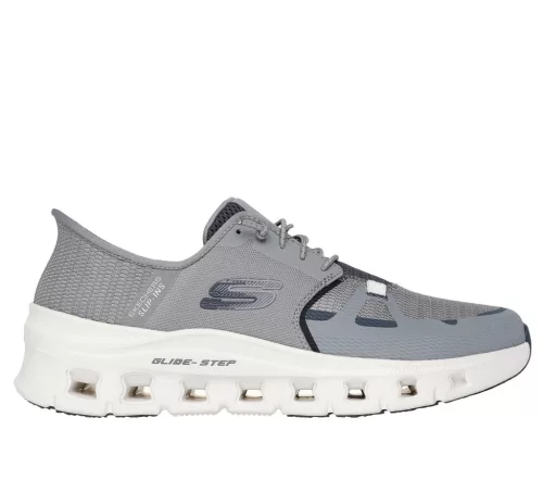 Skechers Work Glide Step Pro SR Safety Slip-Ins védelem nélküli férfi munkacipő, szürke