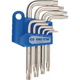   KingTony 9 részes torxvégű furatos imbuszkulcs készlet (furatos, TX 10 / TX 15 / TX 20 / TX 25 / TX 27 / TX 30 / TX 40 / TX 45 / TX 50) 20409PR