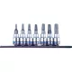 KingTony 7 részes 1/4"-os furatos torx bitfejkészlet/rátűzőkulcs készlet  sínen hossz 37 mm, TX10–40 2107PR