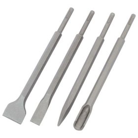   EXTOL CRAFT betonvéső klt. 4db, SDS PLUS, 250mm hosszú; hegyes, lapos 25mm, lapos 45mm, horony