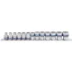 KingTony 13 részes 3/8"-os kézi dugókulcs készlet 7-19mm 12*  3013MR