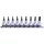 KingTony 9 részes 3/8"-os torx bitfej/rátűzőkulcs készlet sínen hossz 50 mm, TX10–55 3109PR8