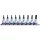 KingTony 9 részes 3/8"-os furatos torx bitfej/rátűzőkulcs készlet hossz 50 mm, TX10–50 3119PR8