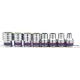 KingTony 8 részes 1/2"-os kézi dugókulcs készlet 10-22mm 12* sínen 4010MR