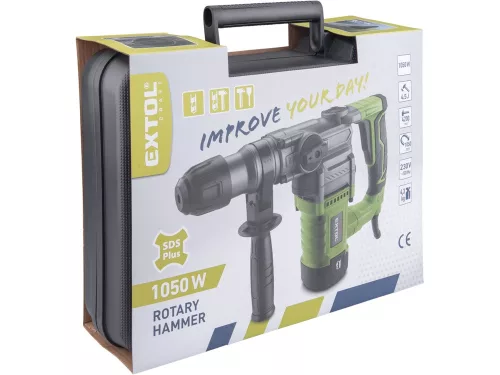 EXTOL CRAFT ütvefúró- és vésőkalapács, elektropneumatikus;1050W, SDS PLUS