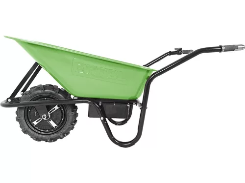 EXTOL CRAFT akkus talicska, 24V, szénkefementes, ólom akku 12 Ah, töltő, 150 kg, direktmeghajtású