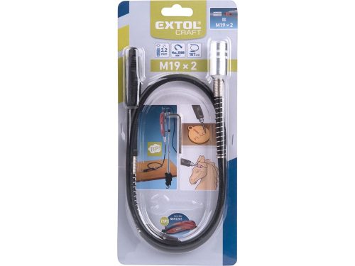 EXTOL CRAFT flexibilis szár, M19×2 mm; tokmány: 3,2 mm, hossz.: 107 cm, max. 35.000f/perc, a 8892201 mini köszörűgéphez