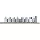 KingTony 8 részes 1/2"-os négyszög dugókulcs készlet 8-19mm   4118MR