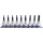 KingTony 9 részes 1/2"-os torx bitfej/rátűzőkulcs készlet tartósínen, hossz 80 mm, TX20–TX60 4119PR10