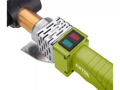 EXTOL CRAFT műanyagcső hegesztő gép, 1070W, 3 fej, 240-300°C, pontosság: +/-5 °C