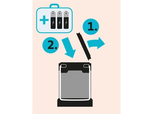 EXTOL LIGHT LED teleszkópos lámpa,  50 Lumen, 8 × LED,  ABS műanyag, elem nélkül