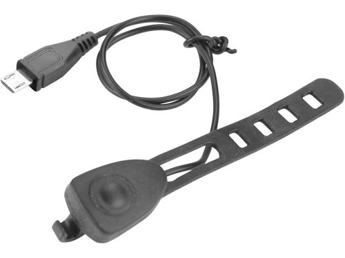 EXTOL LIGHT LED lámpa, kerékpár, első, fehér 5 W LED; 350 Lm, ABS ház, USB újratölthető beépített Li-ion akku, 1,2 Ah, duda