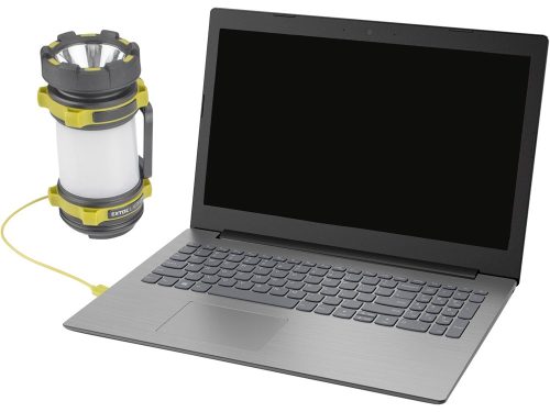 EXTOL LIGHT  LED lámpa, tölthető; 350 Lm, cserélhető Li-ion akku, 2600 mAh, powerbank funkció, cseppálló