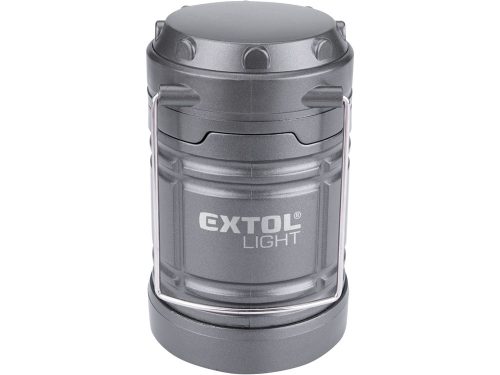EXTOL LIGHT LED teleszkópos lámpa,  75 Lumen, láng hatású fény, elem nélkül