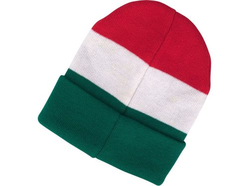 EXTOL LIGHT sapka, piros/fehér/zöld, kötött, kivehető LED homloklámpával, 4×45 Lumen; USB tölthető Li-ion, 3funkció (100%-75%-50%)