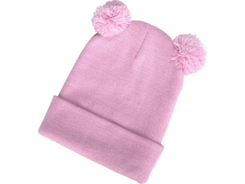 EXTOL LIGHT sapka, gyerek, rózsaszín, kötött, kivehető LED homloklámpával, 4×25 Lumen; USB tölthető Li-ion, 3funkció (100%-75%-50%)