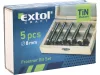 EXTOL CRAFT pánthelymaró készlet 5db-os TITÁN bevonatú; 15, 20, 25, 30, 35mm