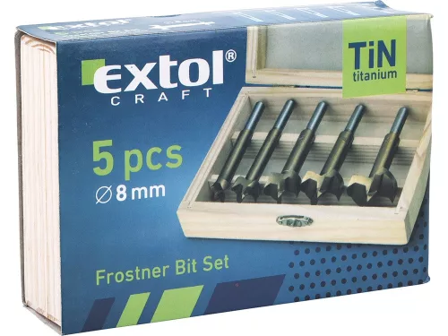 EXTOL CRAFT pánthelymaró készlet 5db-os TITÁN bevonatú; 15, 20, 25, 30, 35mm