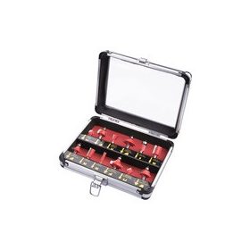   EXTOL PREMIUM felsőmaró klt.  12db, alu koffer ; 8mm-es befog.