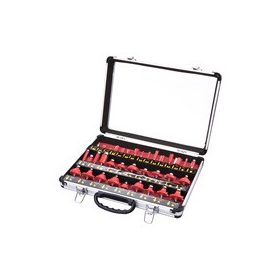   EXTOL PREMIUM felsőmaró klt.  35db, alu kofferben; 8mm-es befog.