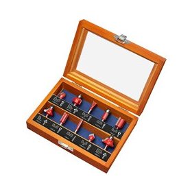   EXTOL PREMIUM felsőmaró klt.  10 db-os (fadobozban) ; 6mm-es befog.