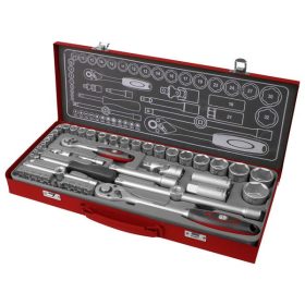   FORTUM  dugókulcs klt. 1/2", 1/4", 50db, 61CrV5; mattkróm FORTUM