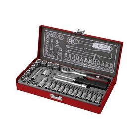 FORTUM dugókulcs és bitdugófej klt. 1/4", 31db