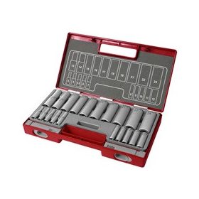 FORTUM hosszított dugófej klt. 1/2", 1/4", 20db