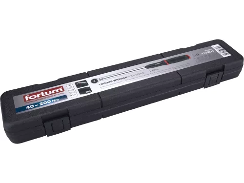 FORTUM  nyomatékkulcs, 1/2", 40-200 Nm, ablakos, 72 fog; pontosság: +/- 4% FORTUM