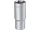 FORTUM  dugófej, hosszított, 1/2", 24mm, 61CrV5, mattkróm, 77mm hosszú FORTUM