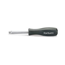   FORTUM csavarhúzó markolat dugófejekhez, 1/4", 150 mm