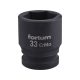 FORTUM  gépi (impakt) dugófej 3/4", 33mm, L 57 mm, feketített, FORTUM