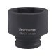 FORTUM  gépi (impakt) dugófej 3/4", 55mm, L 70 mm, feketített, FORTUM
