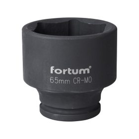   FORTUM  gépi (impakt) dugófej 3/4", 65mm, L 80 mm, feketített, FORTUM